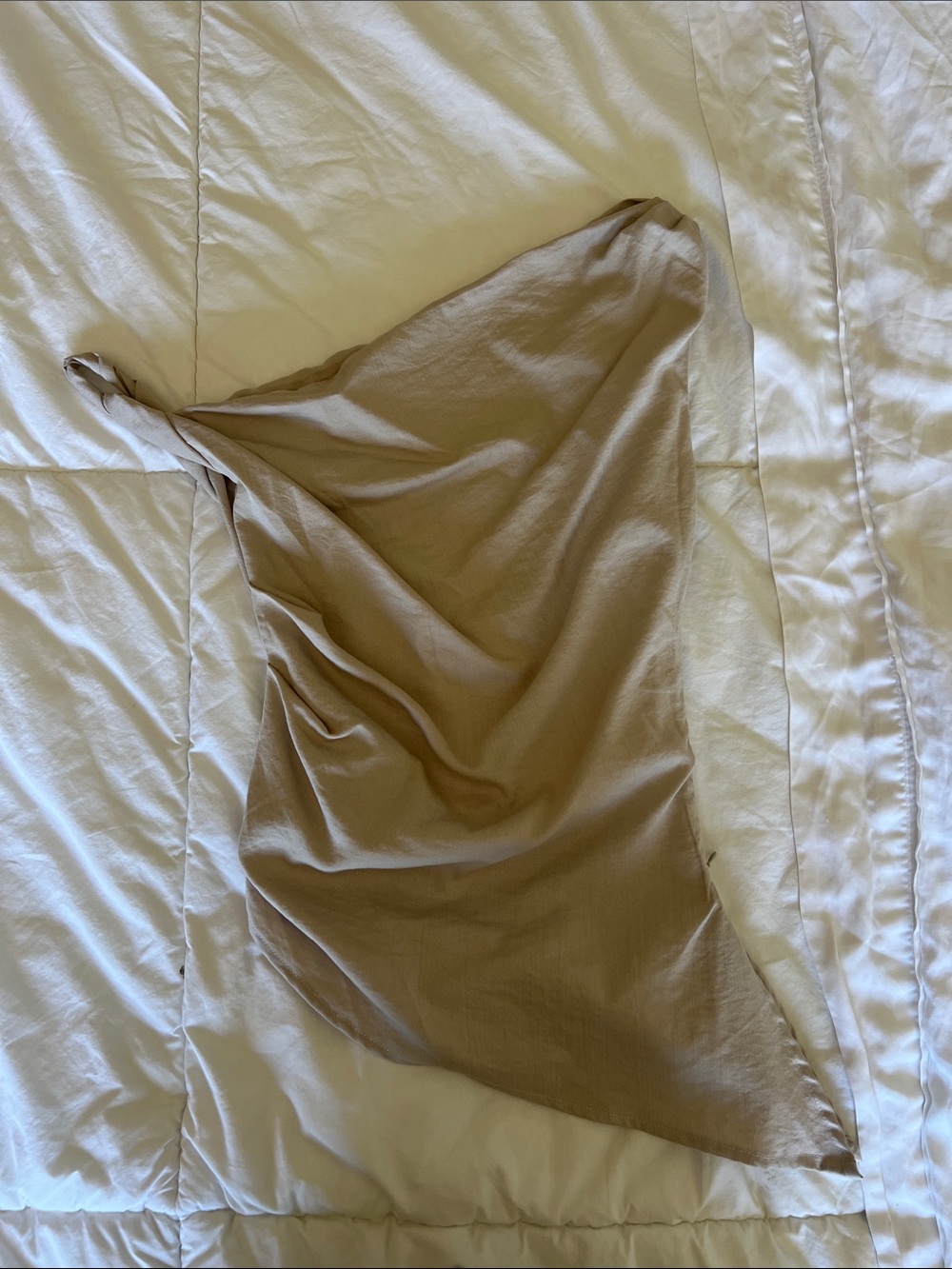 emory park beige/tan asymmetrical top